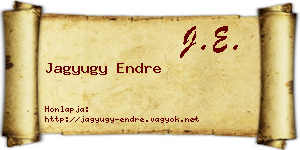 Jagyugy Endre névjegykártya